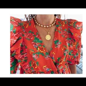 Gold pendant necklace - Brinker & Eliza